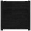 Garden Planter Black 19.7"x19.7"x19.7" Solid Wood Pine