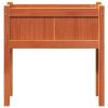 Garden Planter with Legs Wax Brown 27.6"x12.2"x27.6" Solid Wood Pine