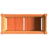 Garden Planter with Legs Wax Brown 27.6"x12.2"x27.6" Solid Wood Pine