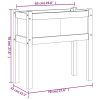 Garden Planter with Legs Wax Brown 27.6"x12.2"x27.6" Solid Wood Pine
