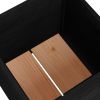 Garden Planter Black 19.7"x19.7"x19.7" Solid Wood Pine